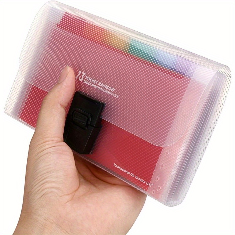 Expandable Accordion File Folder 13 Pockets - A6 uitbreidbare bestandsorganizer 13 zakken, accordeonmap