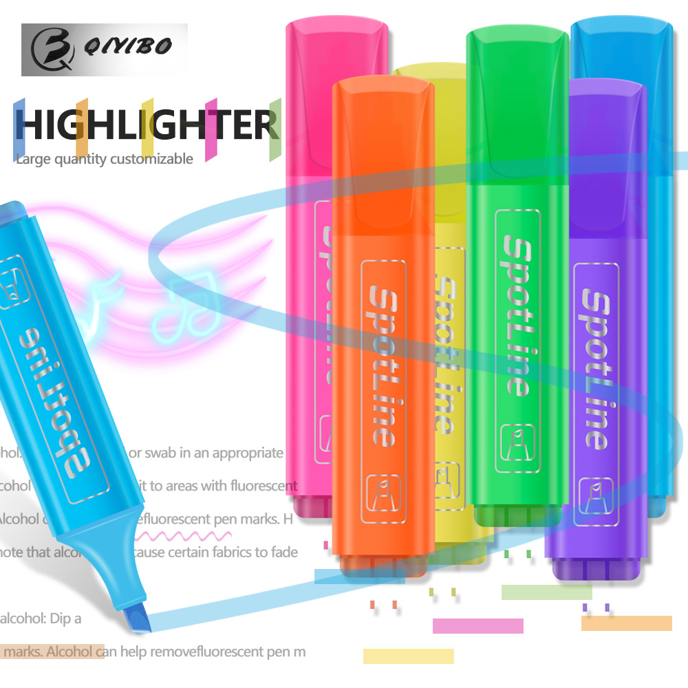 Pastel Highlighter Set Double Ended - 4/6 Stuks/Set Pastel Platte Enkele Kop