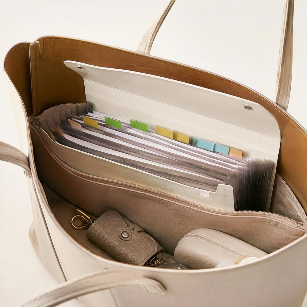 Expandable Accordion File Folder 13 Pockets - Uitbreidbare bestandsmap, opvouwbare bestandsmap-organizer met 13