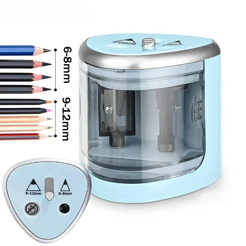 Electric Pencil Sharpener Usb - Verbeterde elektrische puntenslijper met twee gaten