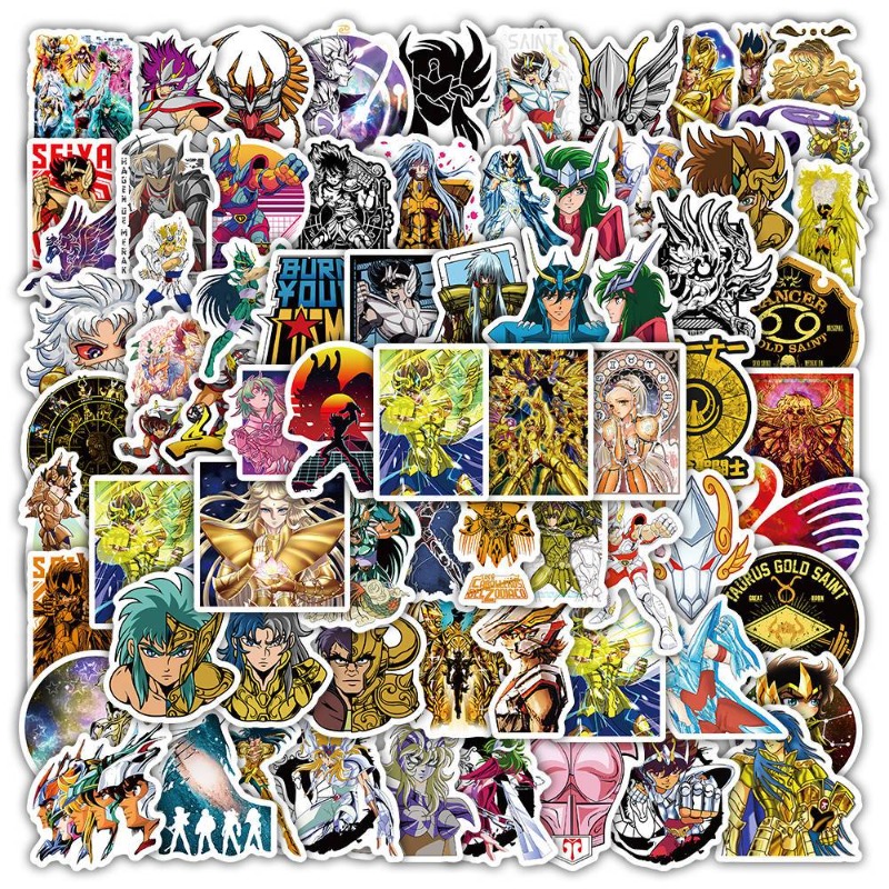 Desk Accessories - 101 stuks Saint Seiya Anime Stickers