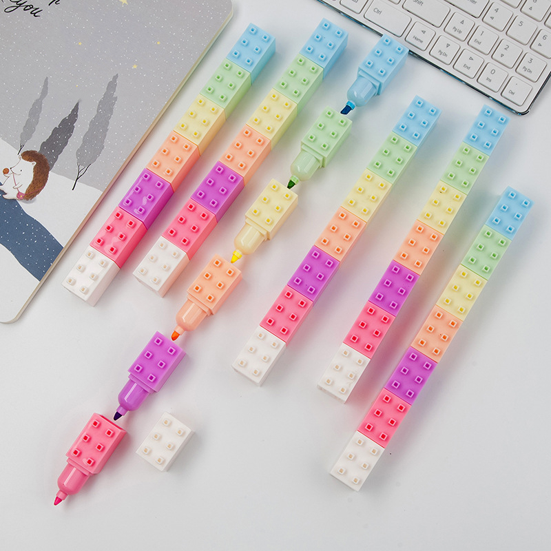 Pastel Highlighter Set Double Ended - 6 stks Pastel Kleur Body Bouwsteen