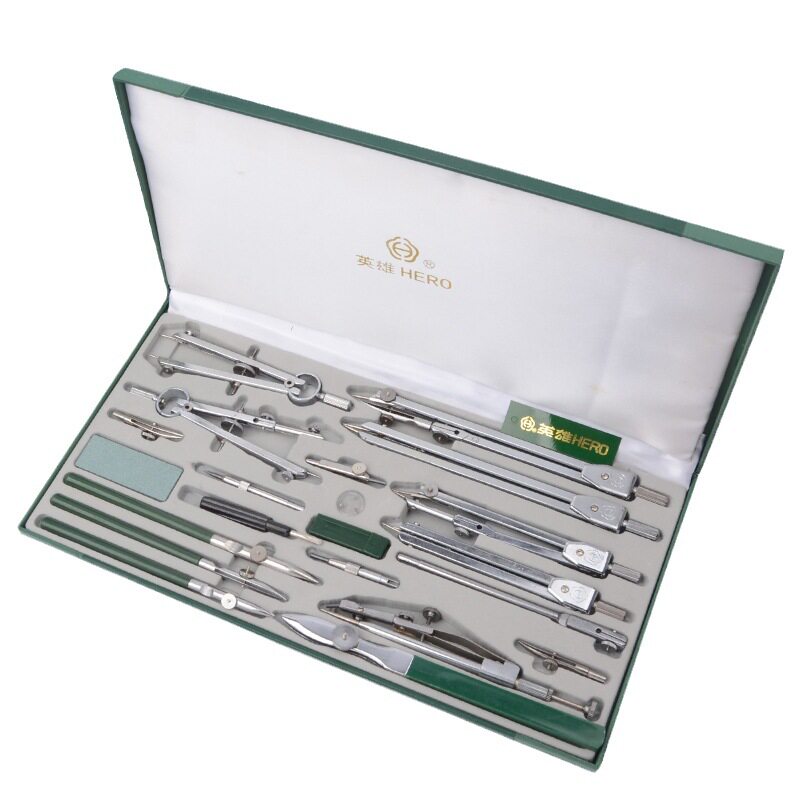 Math Geometry Set With Compass - Hero Metal Compass Set Technisch tekeninstrument