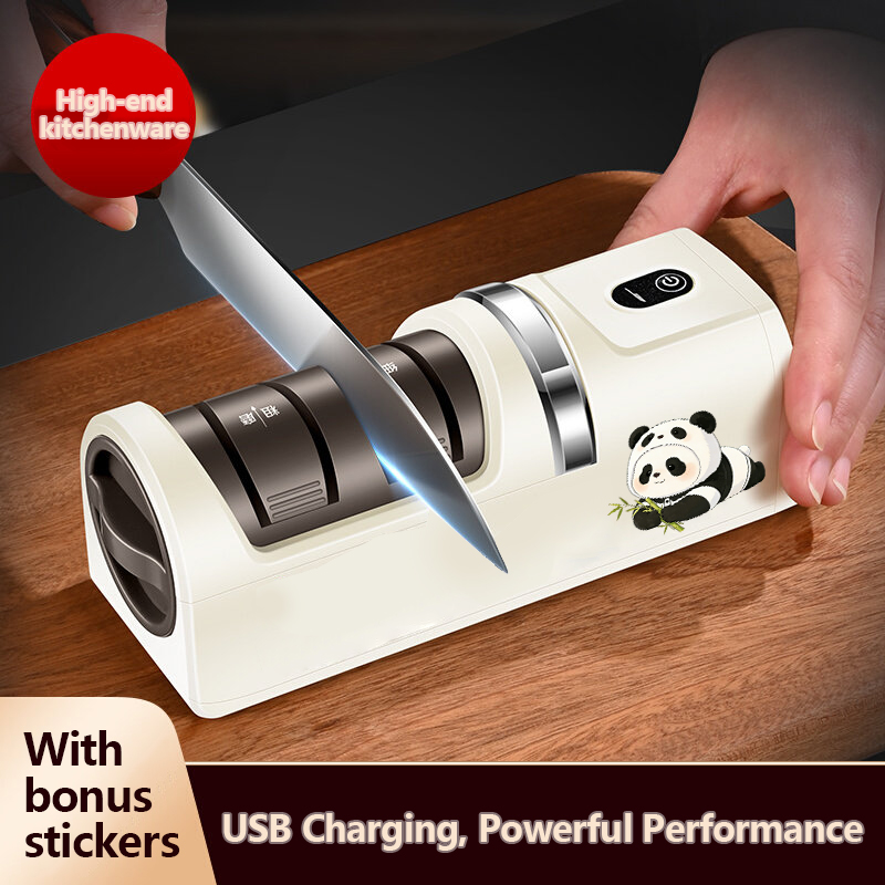 Electric Pencil Sharpener Usb - Elektrische messenslijper met 3 snelheden, USB