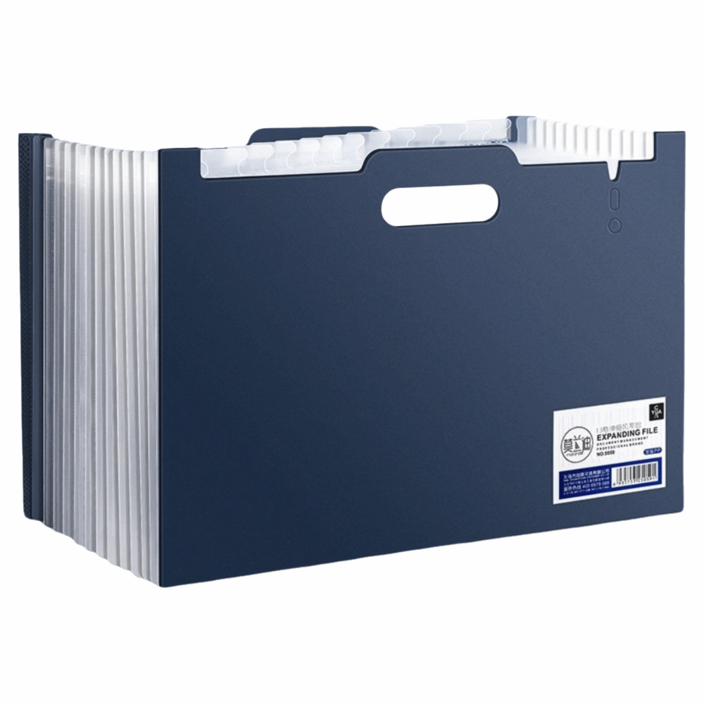 Expandable Accordion File Folder 13 Pockets - 13 zakken Uitbreidbare bestandsmap Verticale draagbare