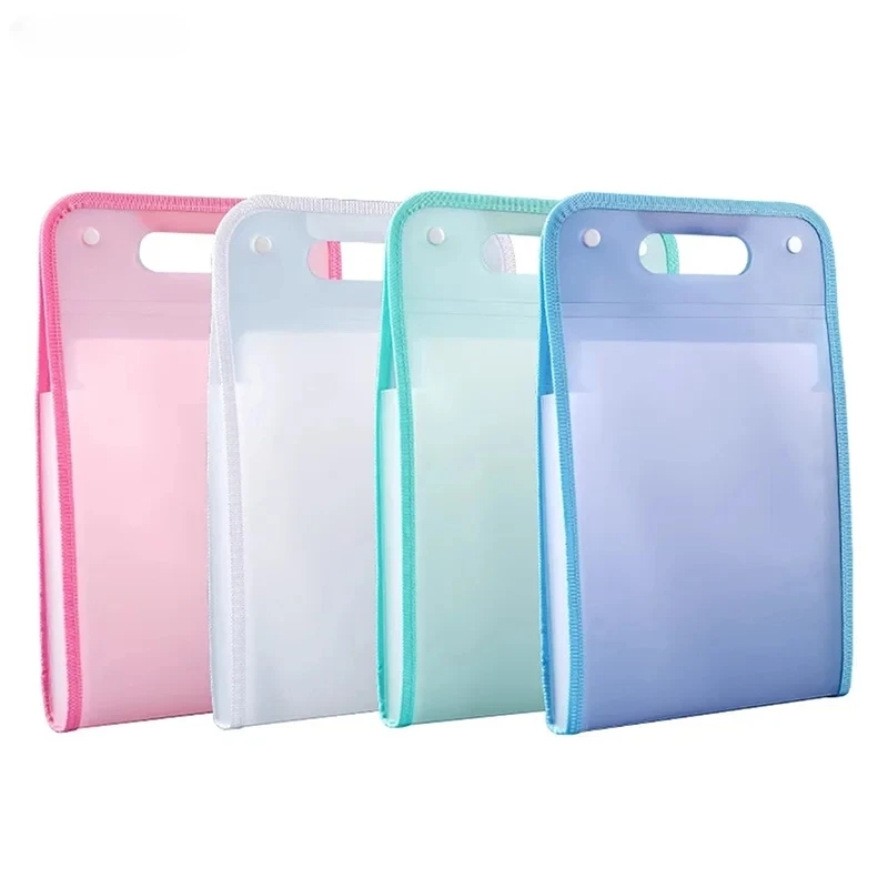 Expandable Accordion File Folder 13 Pockets - 13-vakjes A4 accordeonmap, draagbare macaronkleurige uitbreidbare