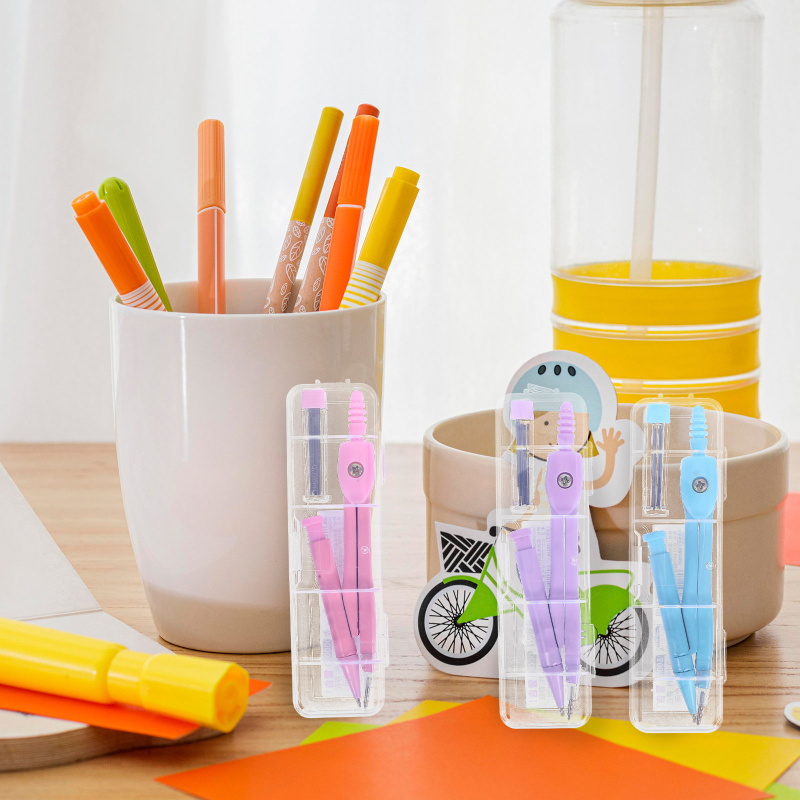 Metalen passer-set voor meetku - Math Geometry Set With Compass recensie en prijs