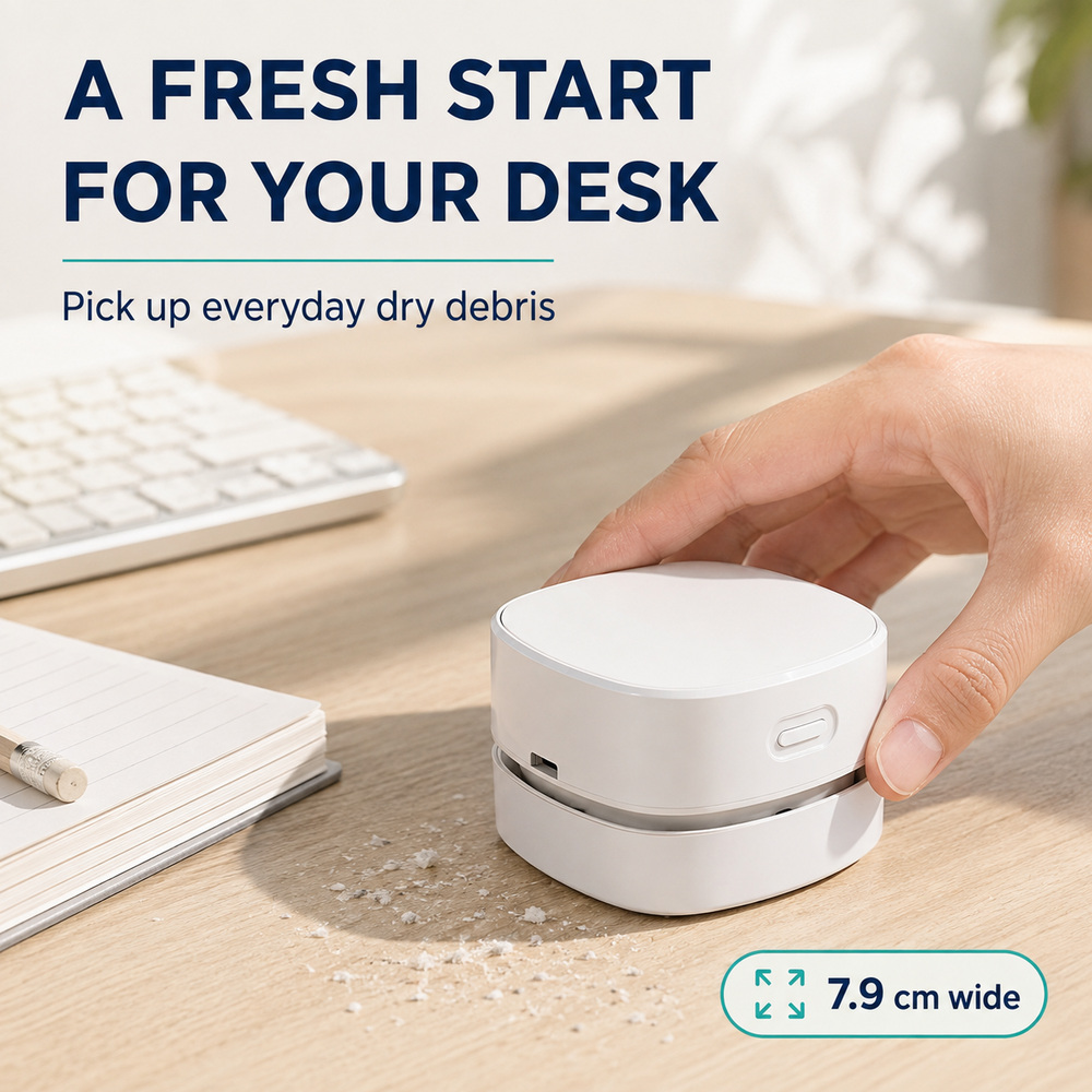 Mini draadloze handstofzuiger  - Mini Desktop Vacuum Cleaner For Eraser Dust recensie en prijs