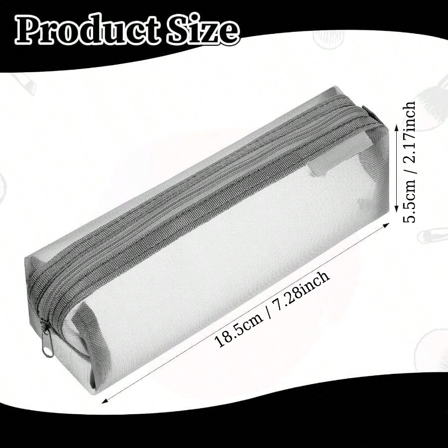 Transparante mesh etui voor ex - Clear Mesh Pencil Pouch For Exam recensie en prijs