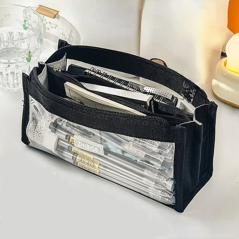 6-laags potlodentas met grote  - Aesthetic Large Pencil Case Pouch recensie en prijs
