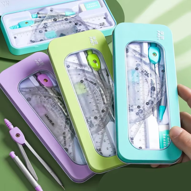 Wiskunde meetkunde set met ijz - Math Geometry Set With Compass recensie en prijs