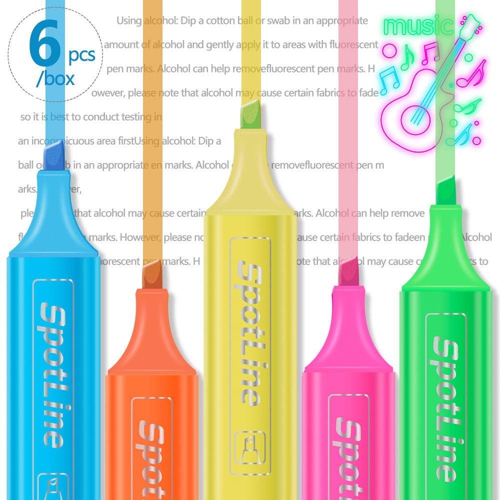 4/6 Stuks/Set Pastel Platte En - Pastel Highlighter Set Double Ended recensie en prijs