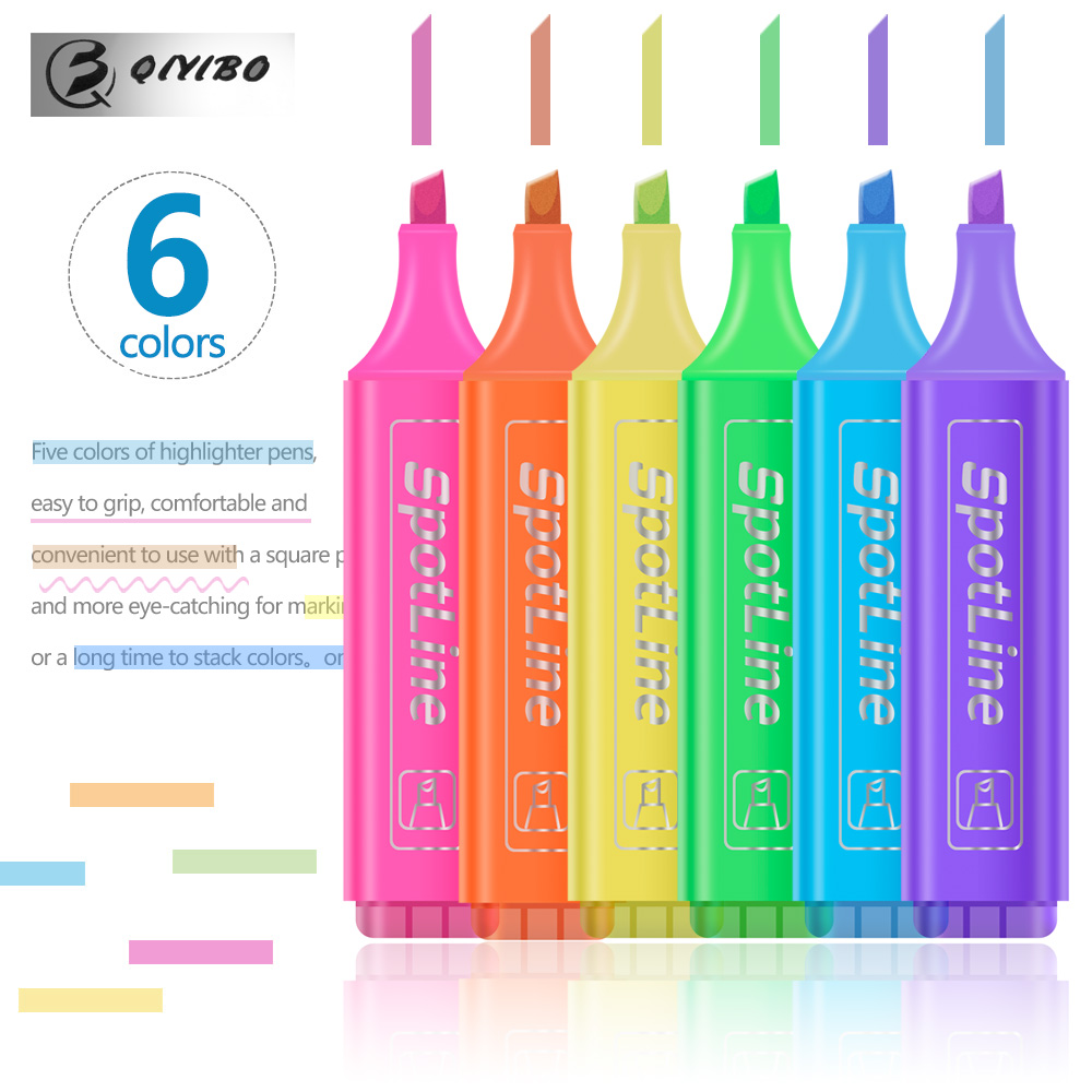 4/6 Stuks/Set Pastel Platte En - Pastel Highlighter Set Double Ended recensie en prijs