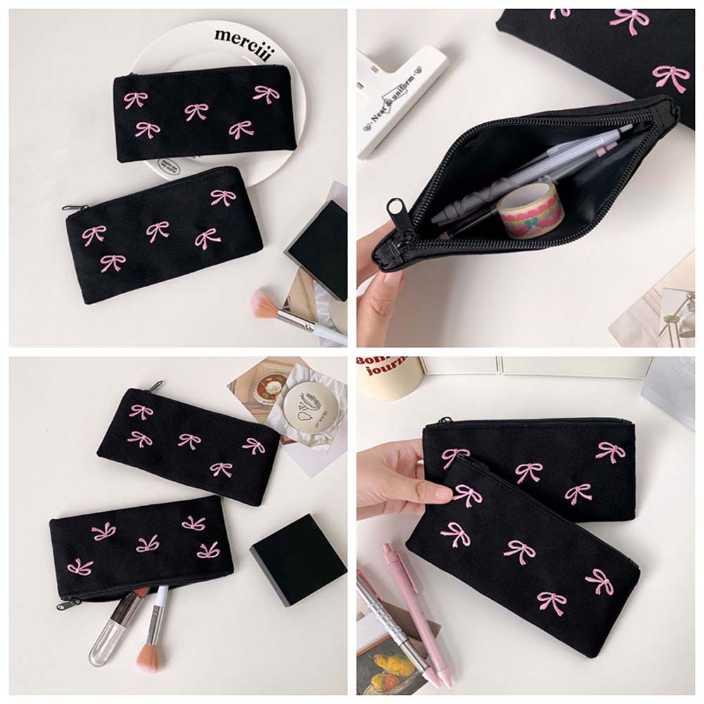 Strik Boog Briefpapier Tas Gro - Aesthetic Large Pencil Case Pouch recensie en prijs