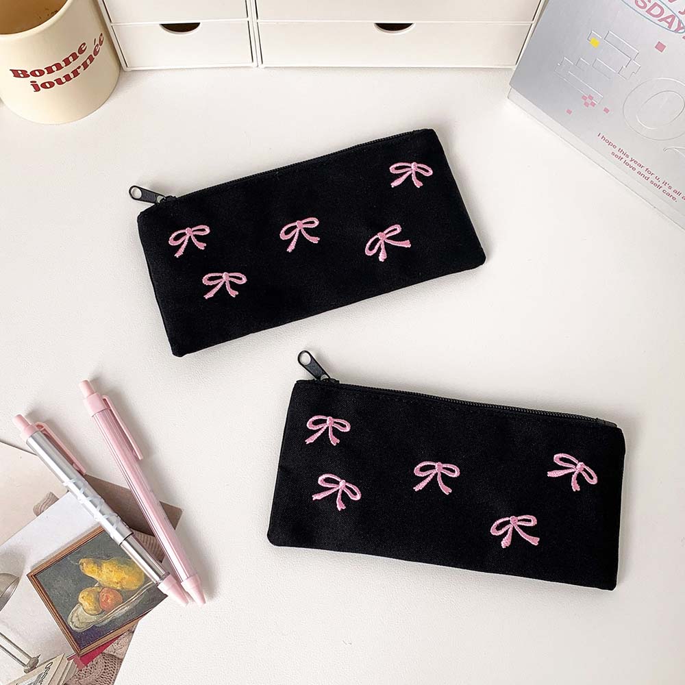 Strik Boog Briefpapier Tas Gro - Aesthetic Large Pencil Case Pouch recensie en prijs