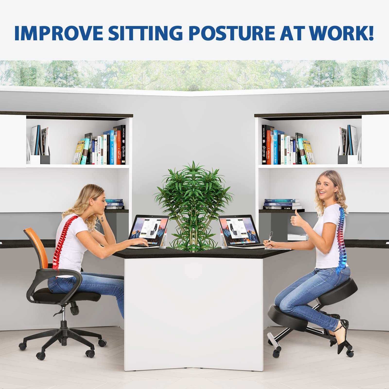 Ergonomische knielstoel voor k - Office Furniture recensie en prijs