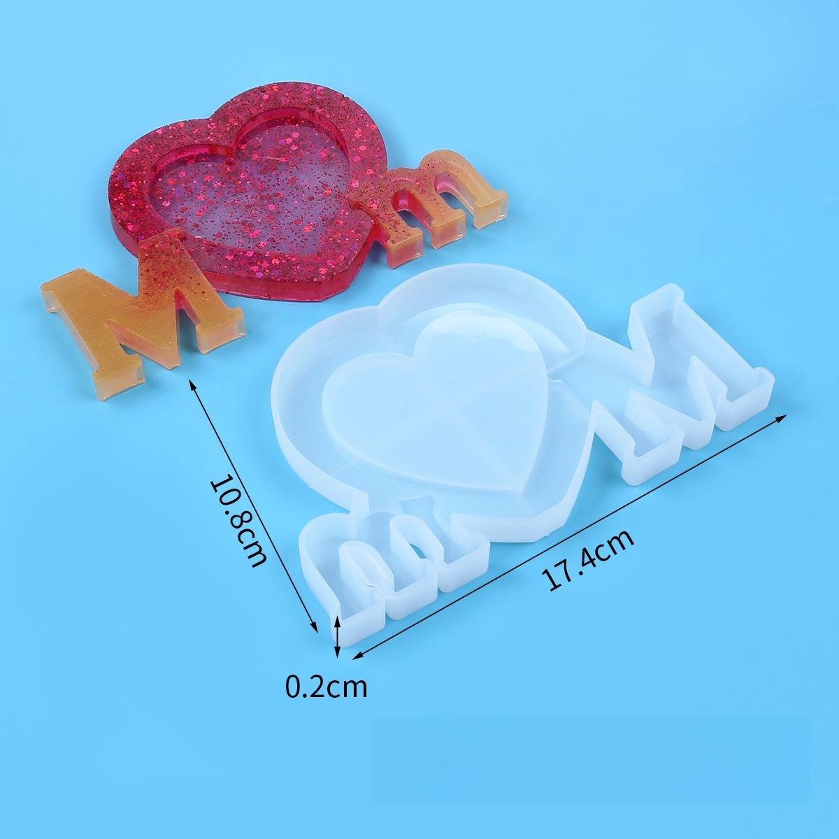 Letter Mm Epoxyhars Siliconen  - Writing Tools recensie en prijs