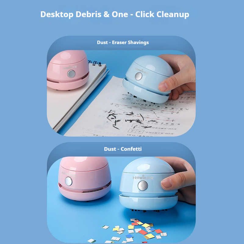 Tenwin Mini Handstofzuiger voo - Mini Desktop Vacuum Cleaner For Eraser Dust recensie en prijs