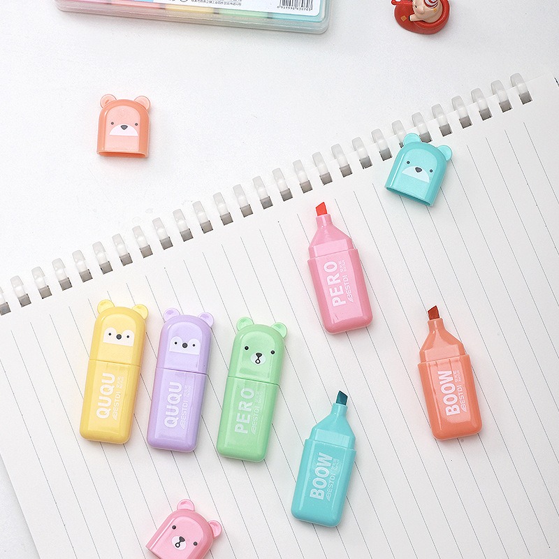 4/6/12 Stuks Kawaii Beer Marke - Pastel Highlighter Set Double Ended recensie en prijs
