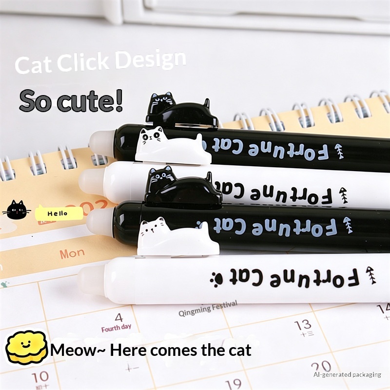 4-pack schattige uitwisbare ge - Retractable Eraser Pen Click recensie en prijs