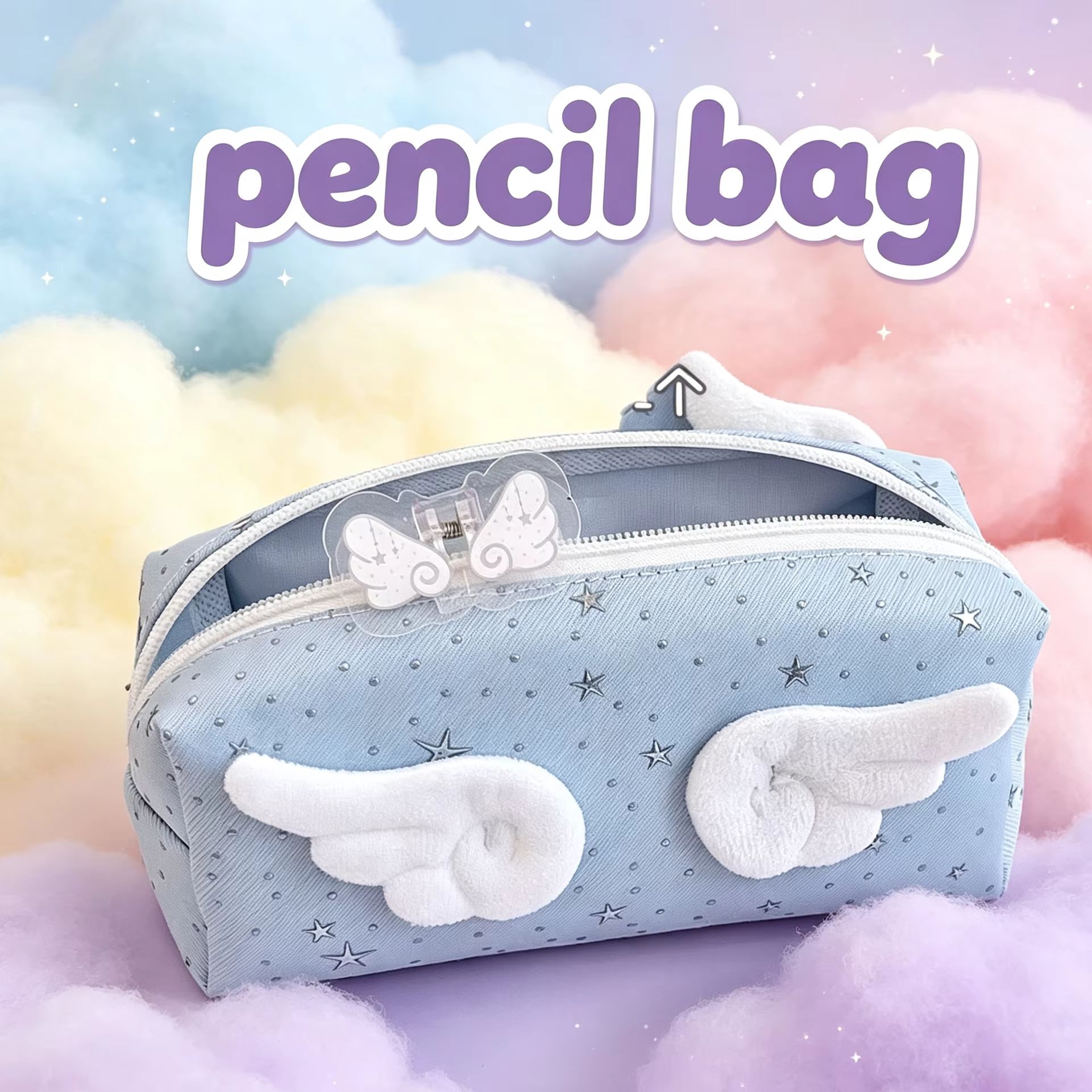 Angel Wings etui, eenvoudig, v - Aesthetic Large Pencil Case Pouch recensie en prijs
