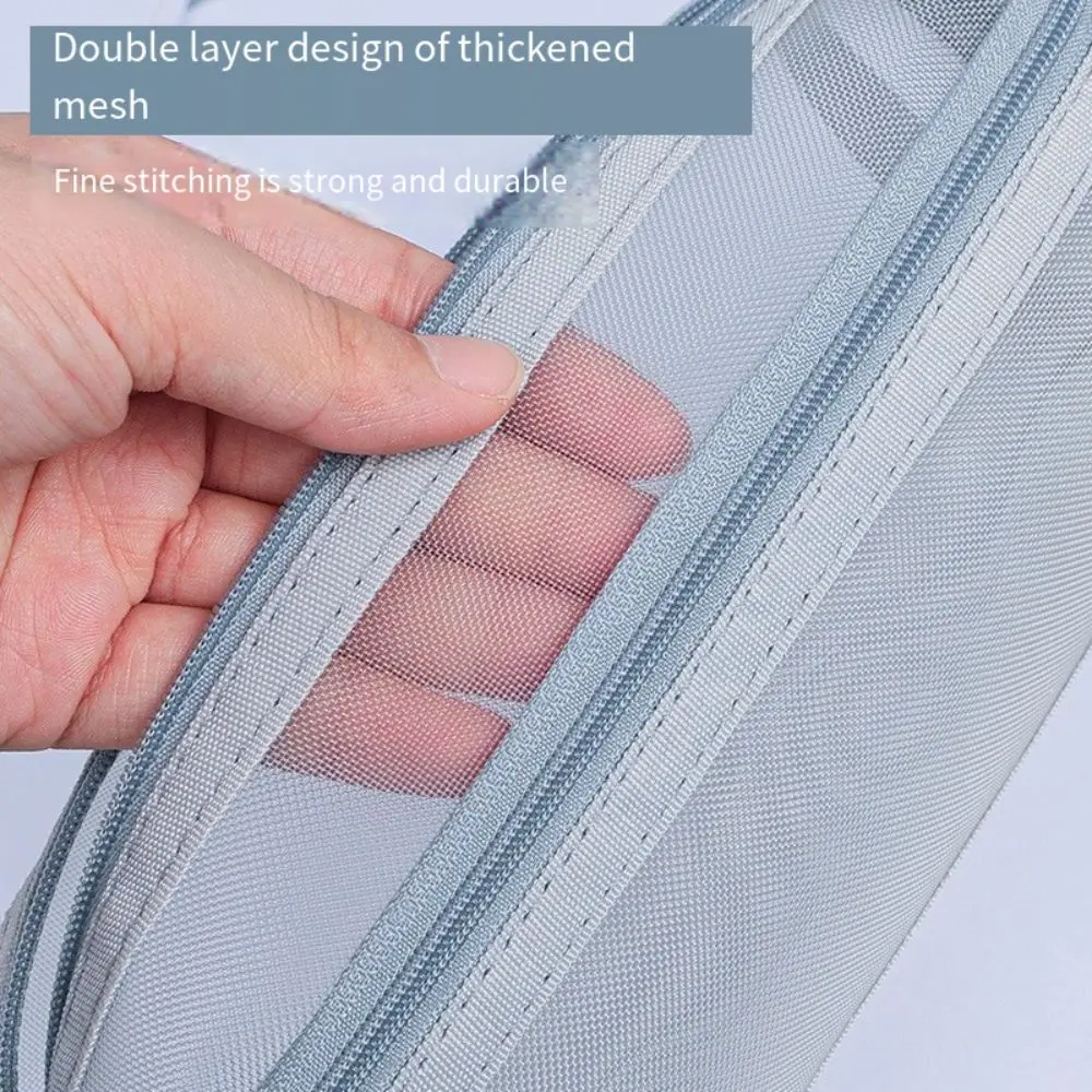 Ruime dubbellaagse mesh-pennen - Clear Mesh Pencil Pouch For Exam recensie en prijs