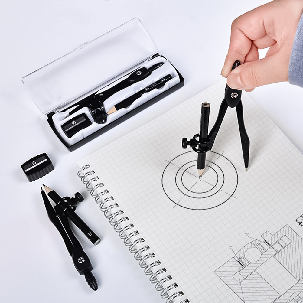 1 Set Precisie Studentenkompas - Math Geometry Set With Compass recensie en prijs
