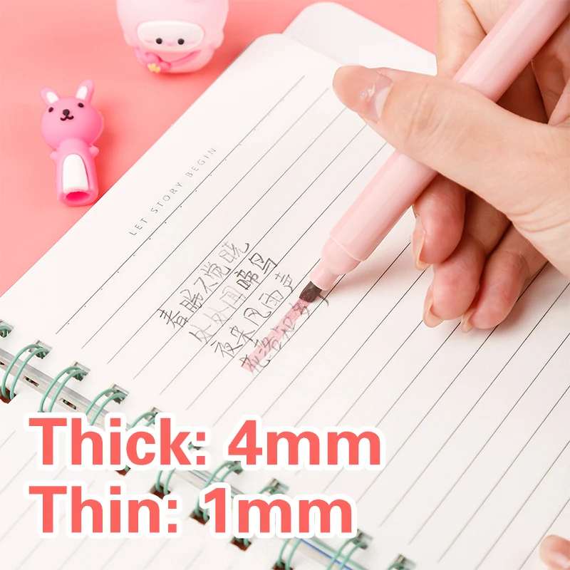 6 stks/pak Kawaii Cat Claw Pas - Pastel Highlighter Set Double Ended recensie en prijs