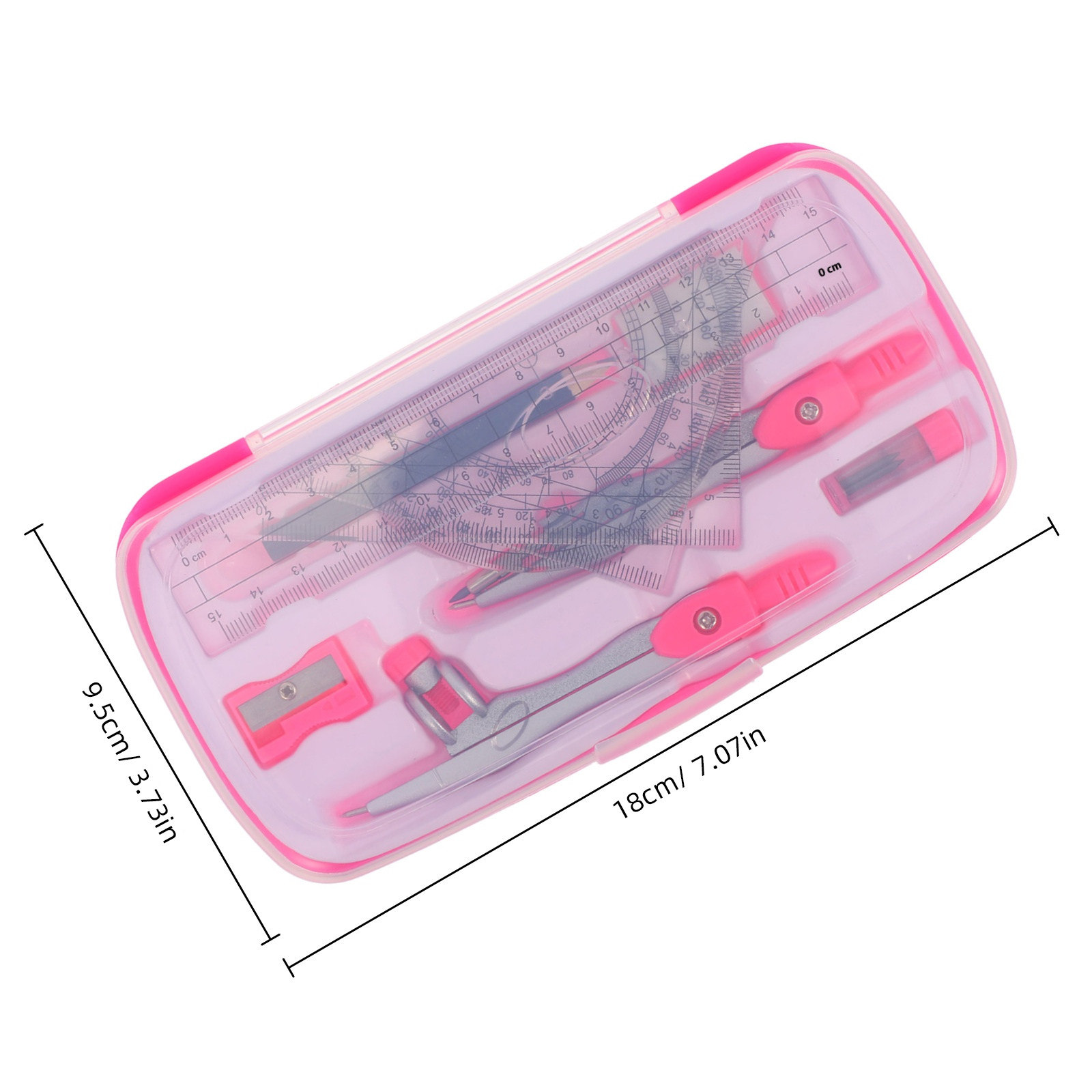 1Set Lichtgewicht draagbare ko - Math Geometry Set With Compass recensie en prijs