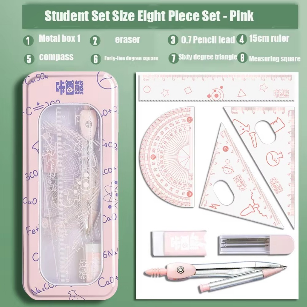 8 stks/set Multifunctionele Wi - Math Geometry Set With Compass recensie en prijs