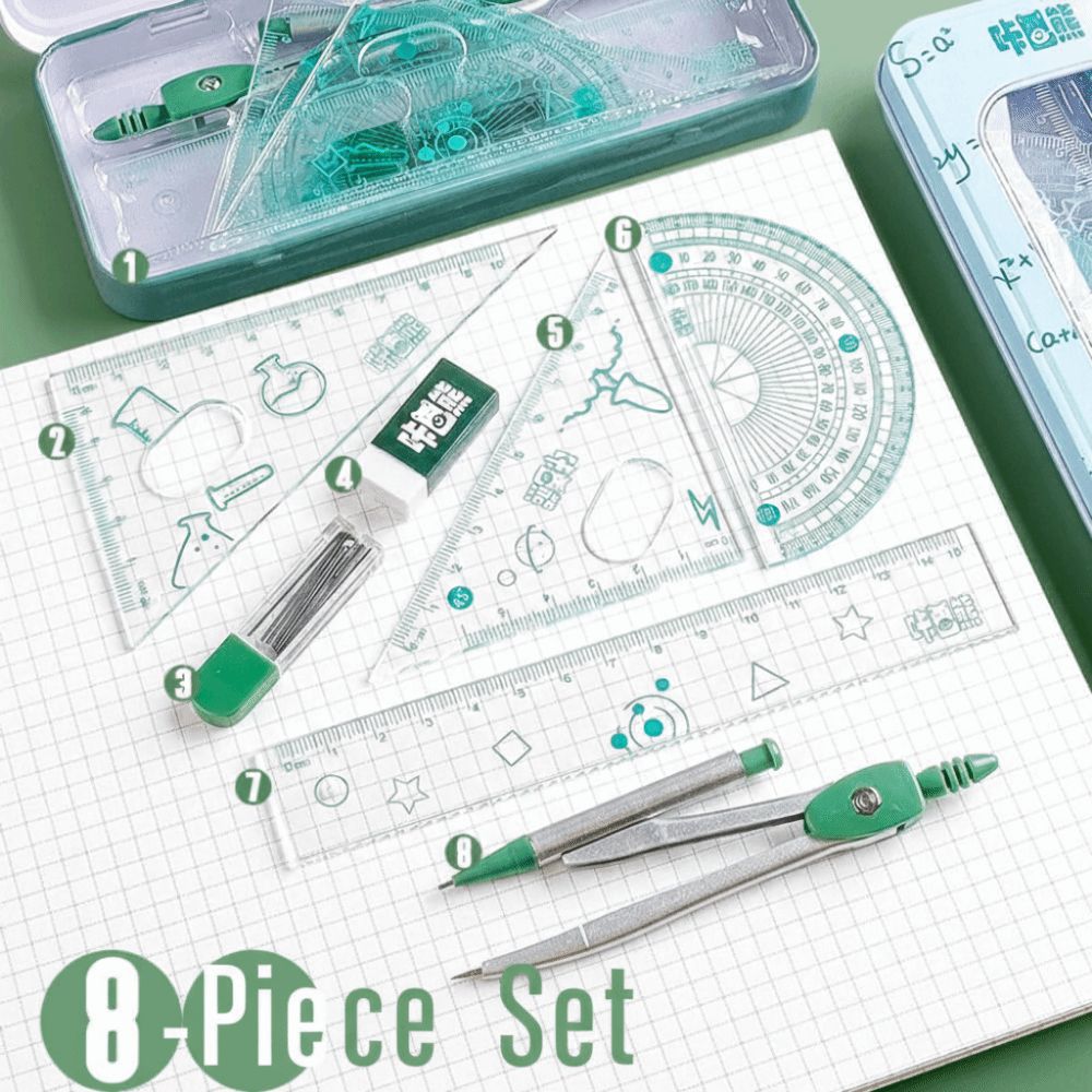 8 stks/set Multifunctionele Wi - Math Geometry Set With Compass recensie en prijs