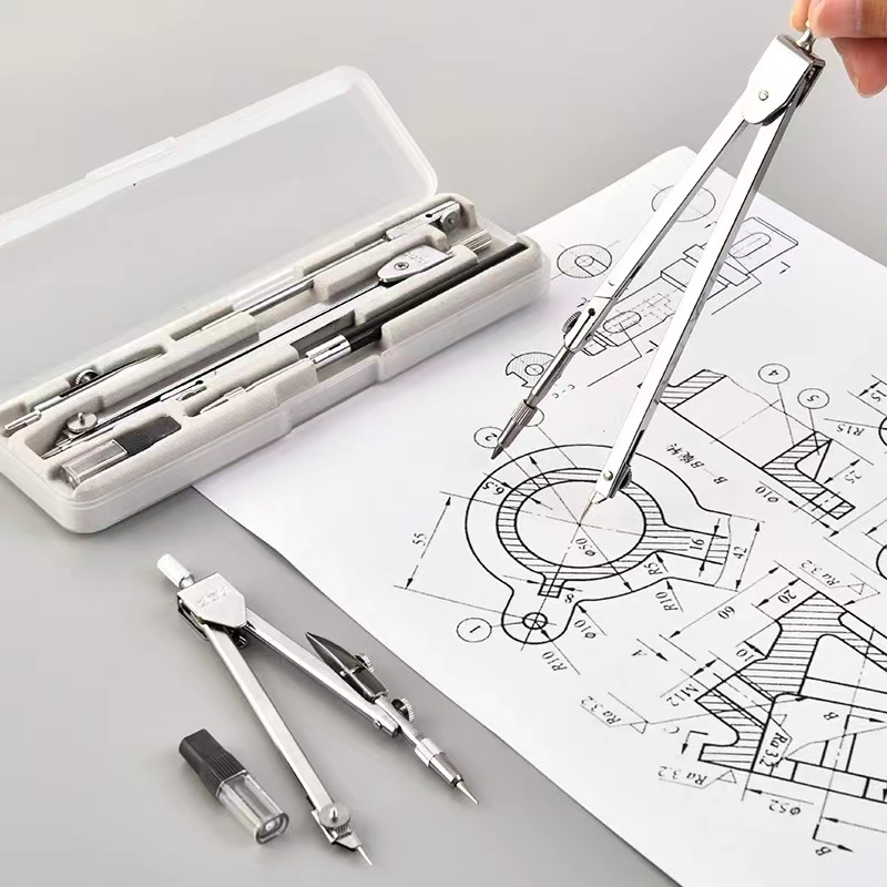 Roestvrijstalen tekenset Duurz - Math Geometry Set With Compass recensie en prijs