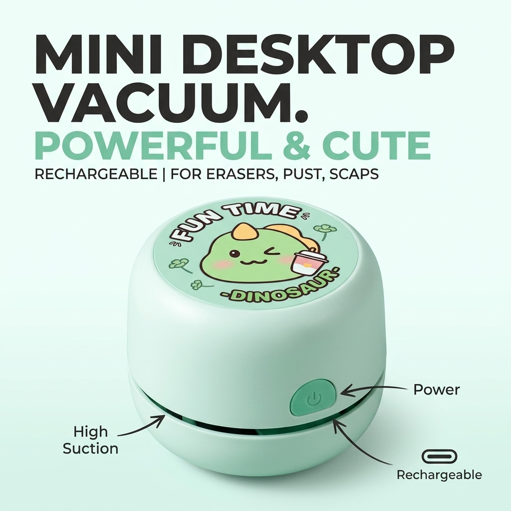 Desktopstofzuiger Mini Oplaadb - Mini Desktop Vacuum Cleaner For Eraser Dust recensie en prijs