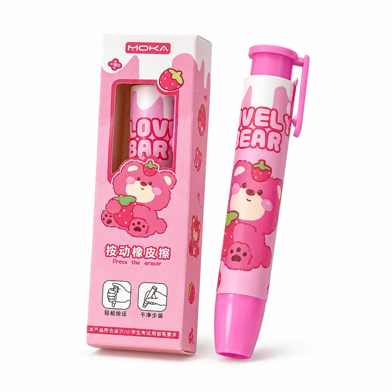 Klikgum, intrekbare gum met dr - Retractable Eraser Pen Click recensie en prijs