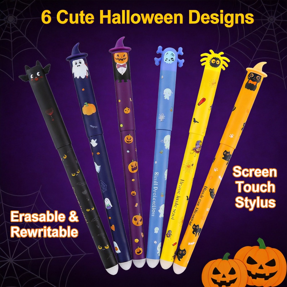 1-6 stuks Halloween uitwisbare - Retractable Eraser Pen Click recensie en prijs