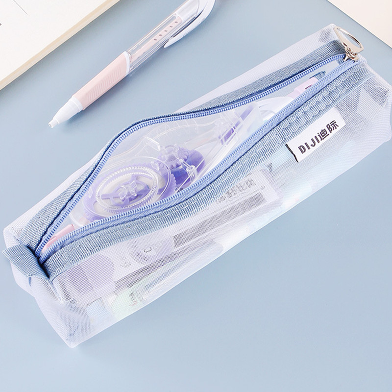 Doorzichtige nylon mesh-pennen - Clear Mesh Pencil Pouch For Exam recensie en prijs