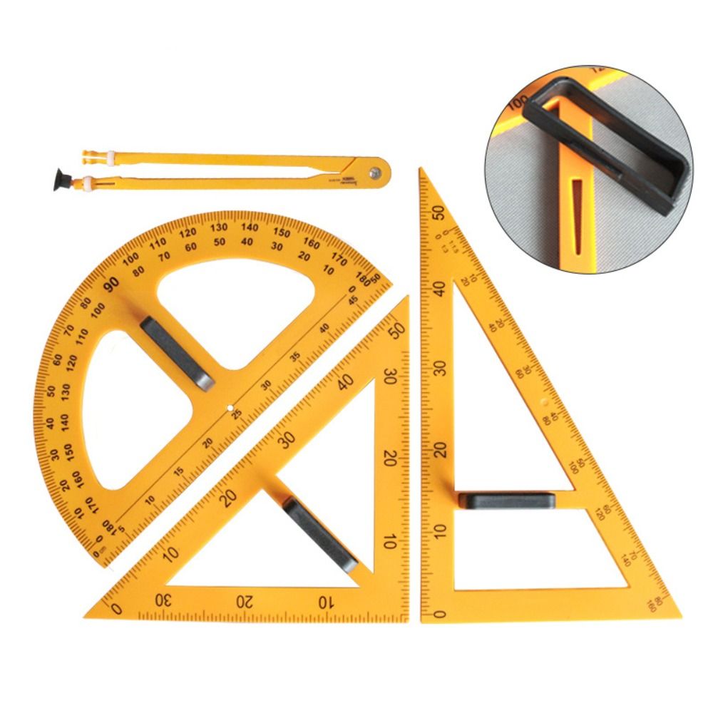 Duurzame grote driehoekige lin - Math Geometry Set With Compass recensie en prijs