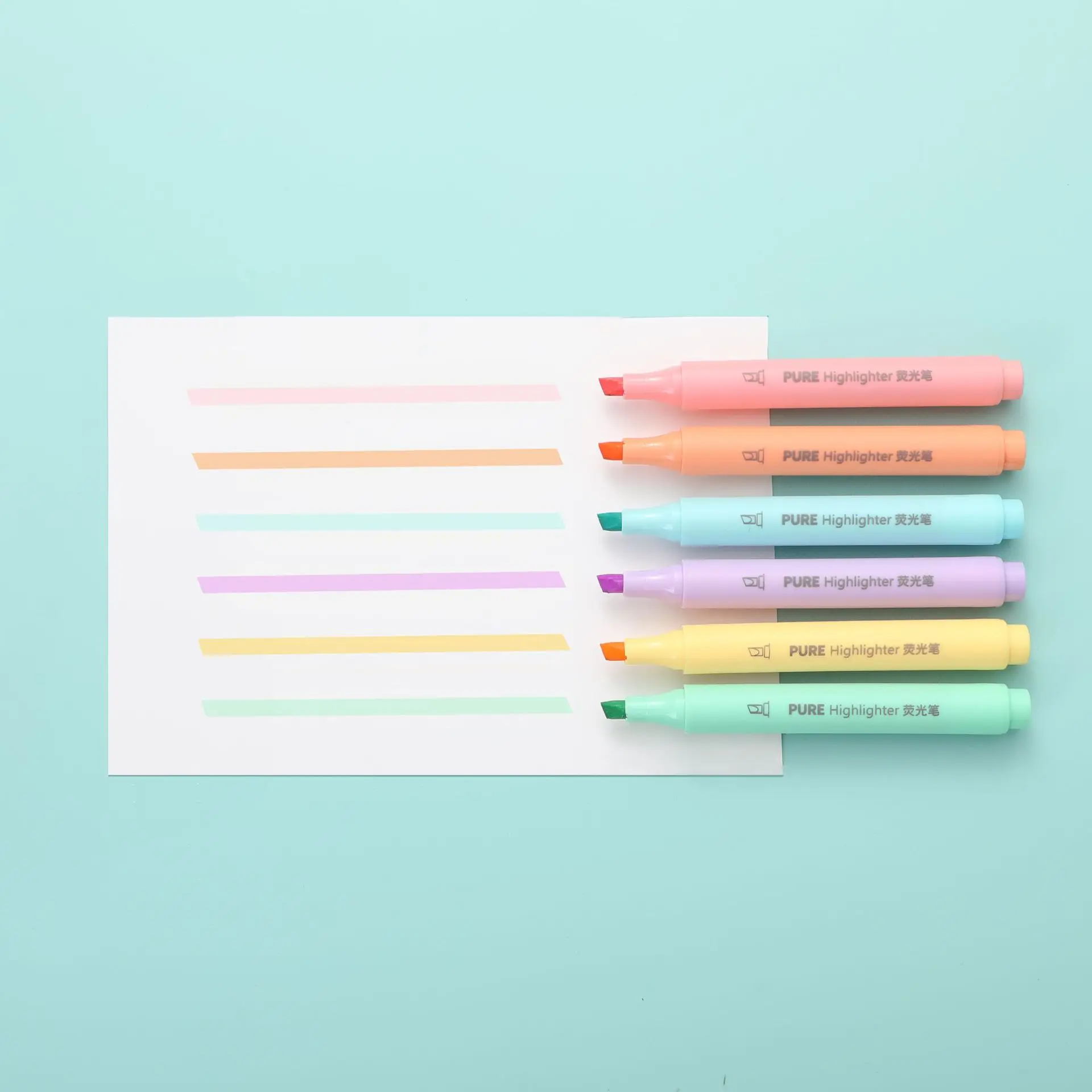 6 stks/set Pastel Kleur Macaro - Pastel Highlighter Set Double Ended recensie en prijs