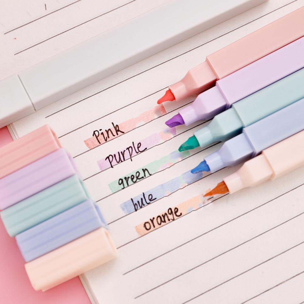 Kleurrijke markeerstiften 6 st - Pastel Highlighter Set Double Ended recensie en prijs