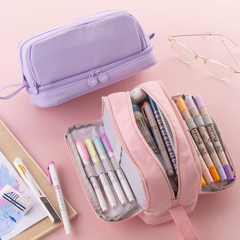 4 compartimenten grote capacit - Aesthetic Large Pencil Case Pouch recensie en prijs